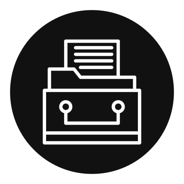 Files in Drawer icon vector image Can be used for Trading