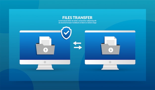 Files transfer between desktop and desktop