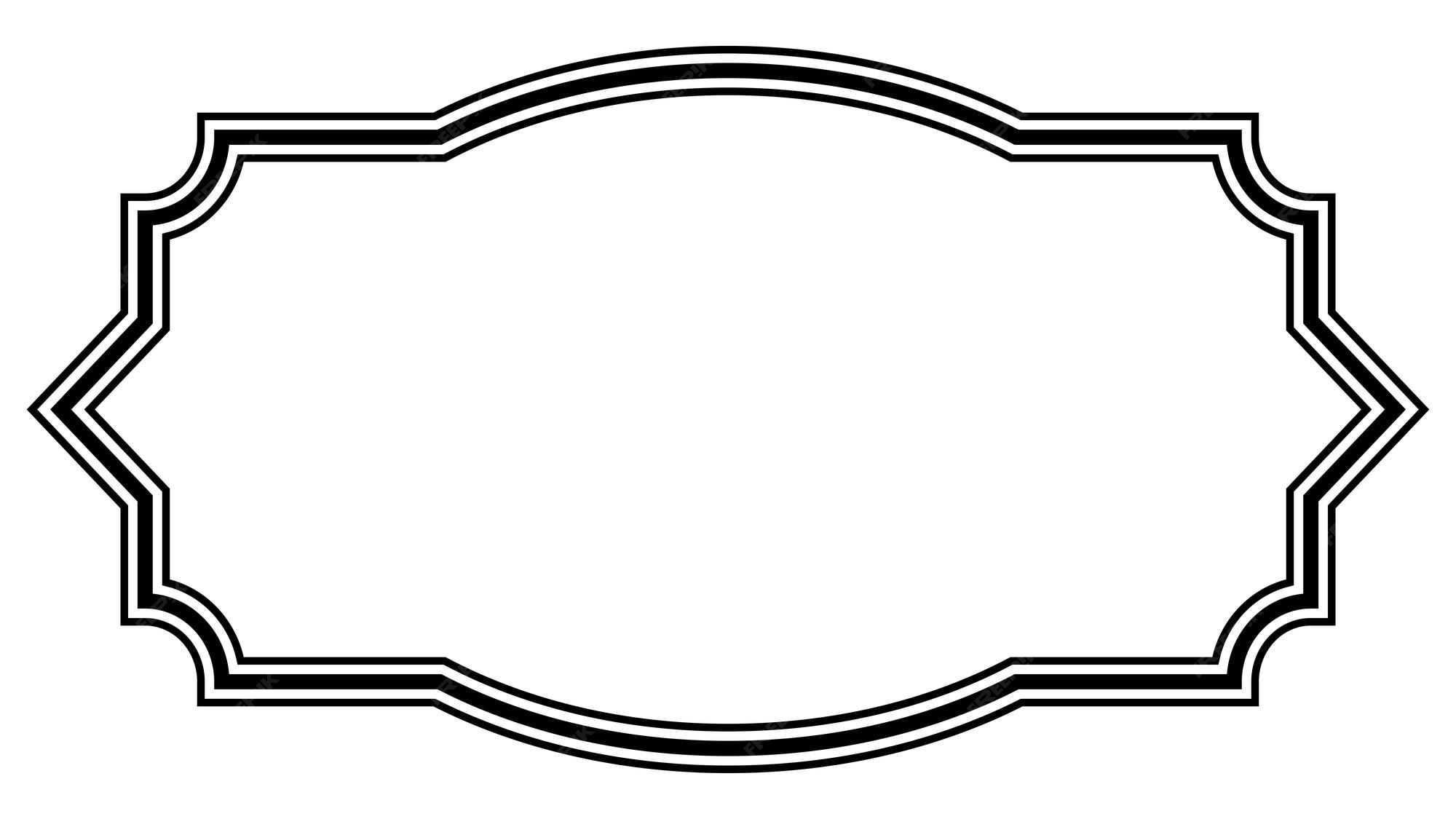 Premium Vector Filigree frame border vintage frame decorative border