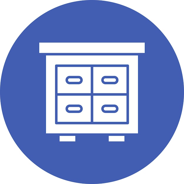 Filing Cabinet icon vector image Can be used for Productivity