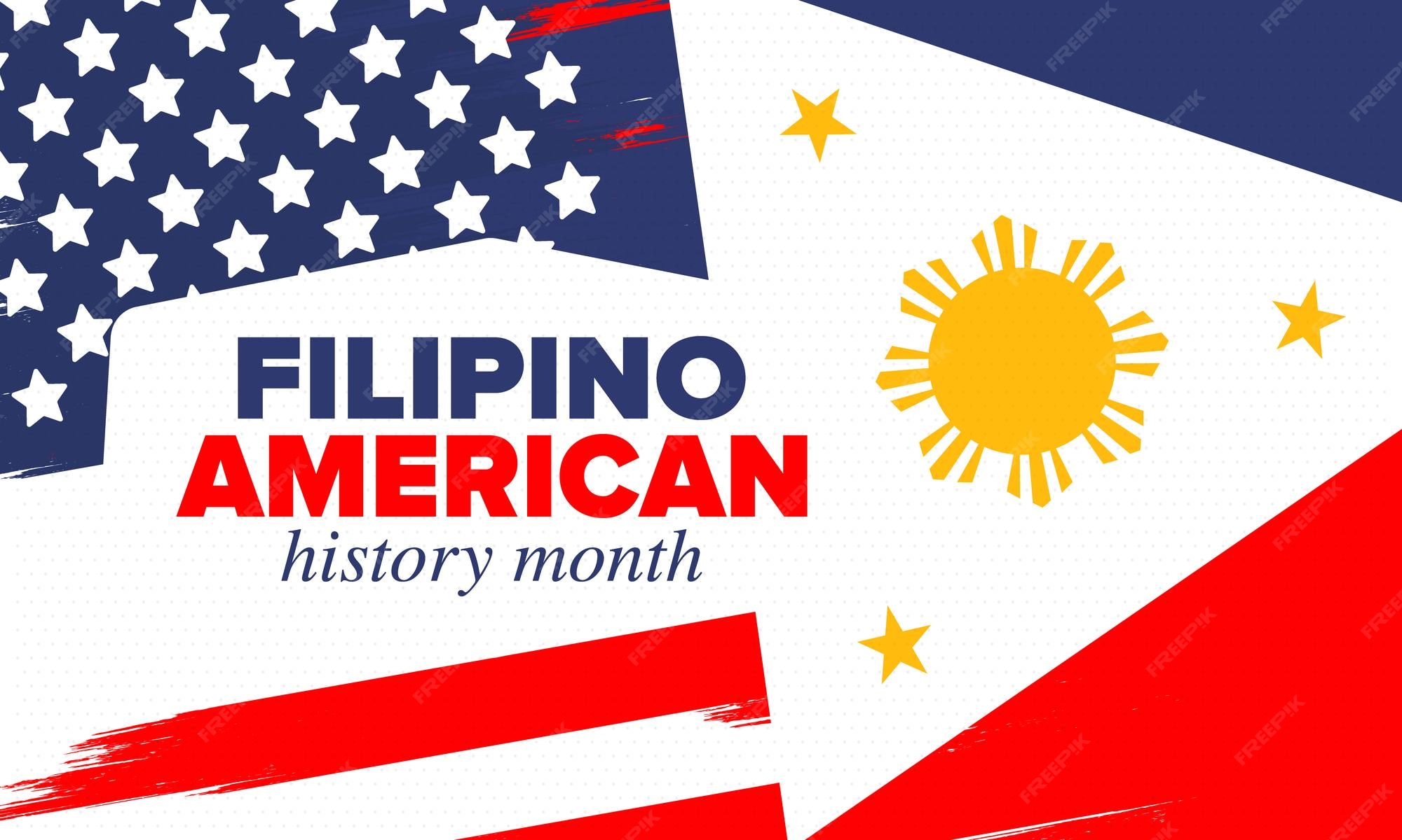 Premium Vector Filipino american history month in october filipinos