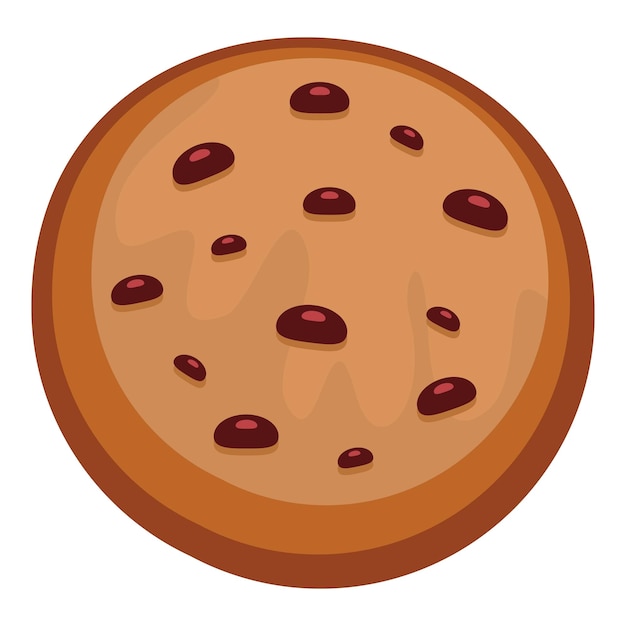 Filled biscuit icon Flat illustration of filled biscuit vector icon for web