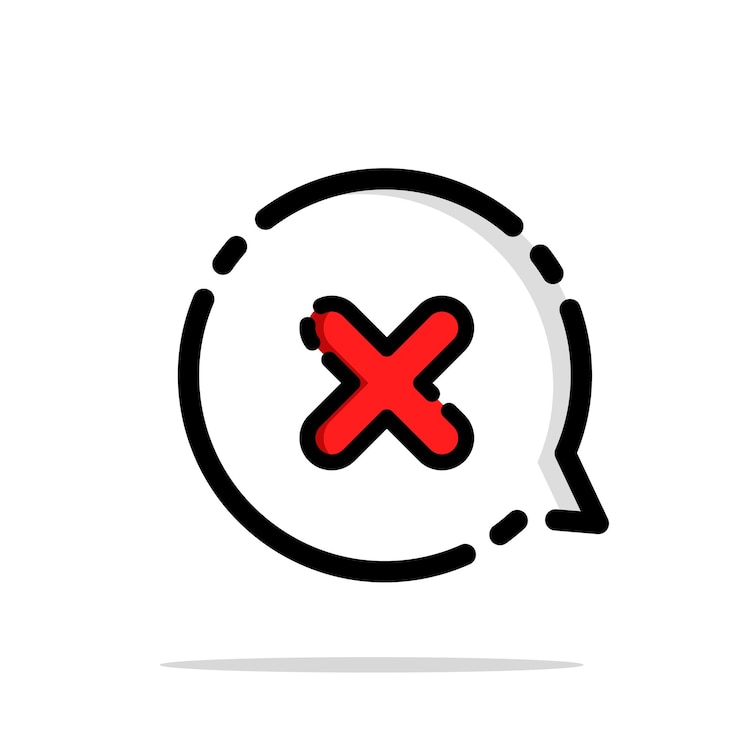 Vector filled outline speech bubble vector icon flat design illustration isolated on white