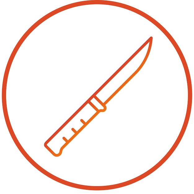 Fillet Knife Icon Style