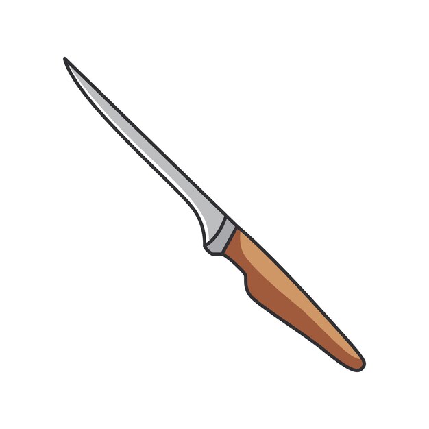 Vector filleting knife utensil isolated icon design vector illustration graphic