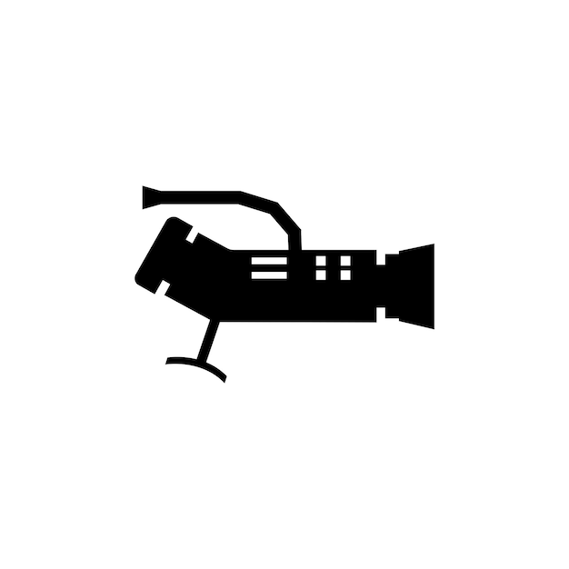 Film en camera pictogram logo vector ontwerp illustratie