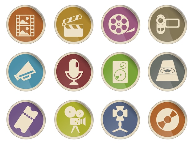 Film Industry Web Icon Set