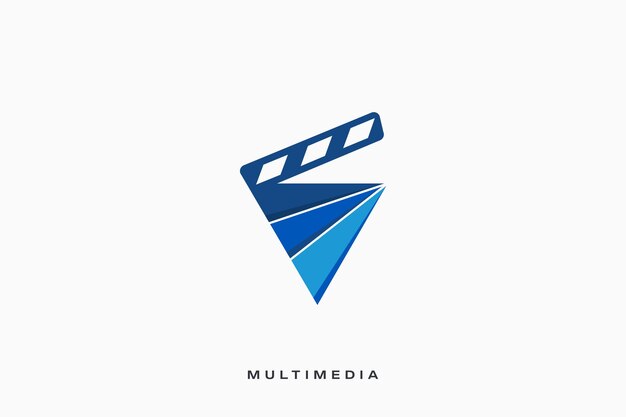 Vector film media multimedia productie vector logo