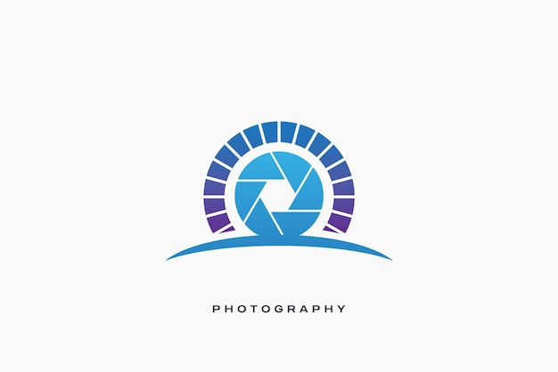 Vector film media shutter multimedia production vector logo