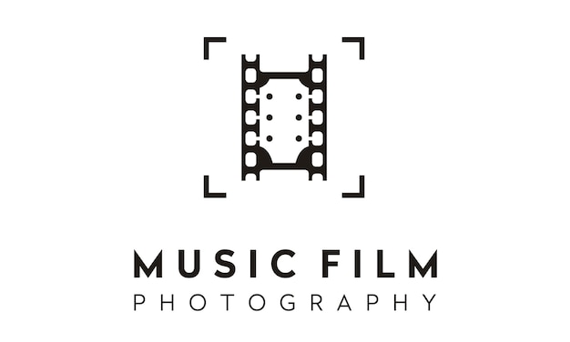 Design del logo film photo music