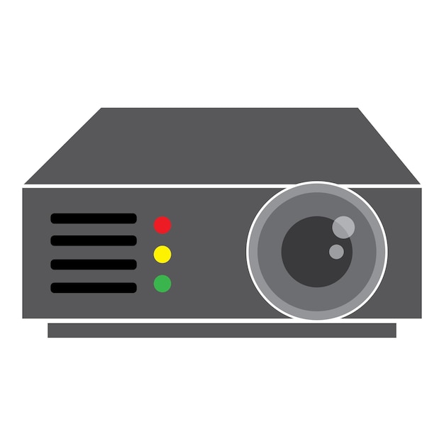 Vector film projector icon vector illustrator design