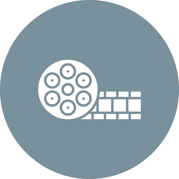 Film Reel icon vector image Can be used for Communication and Media