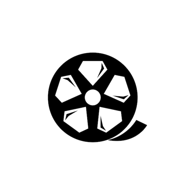 A film reel with a logo for a film company.