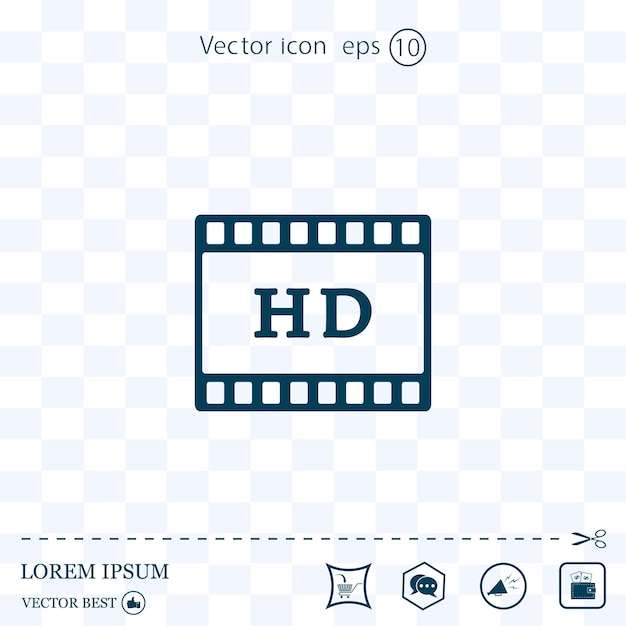 Film Speel video pictogram vector ontwerp
