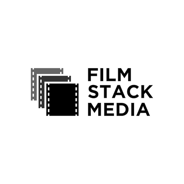 Film stack media logo design