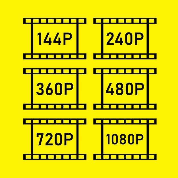 Film Strip Icon Vector Illustration