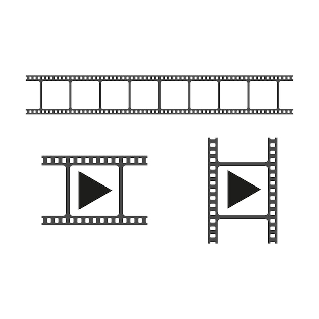 Film strip icoon vector illustratie eps 10 stock beeld