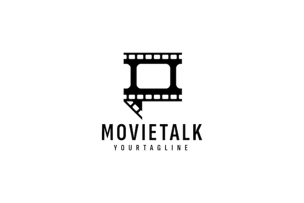 Film talk logo vector pictogram illustratie