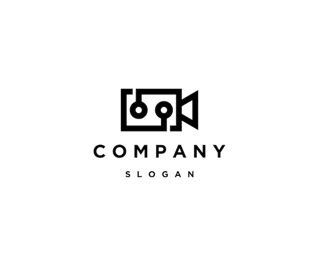 Film technologie logo pictogram ontwerpsjabloon