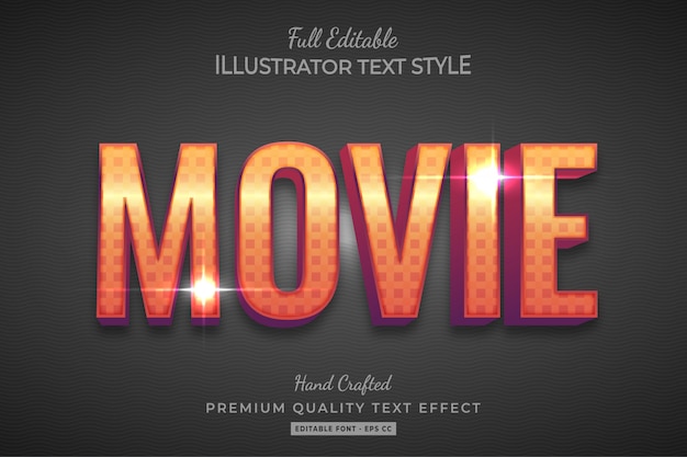 Film Tekststijl Effect Premium