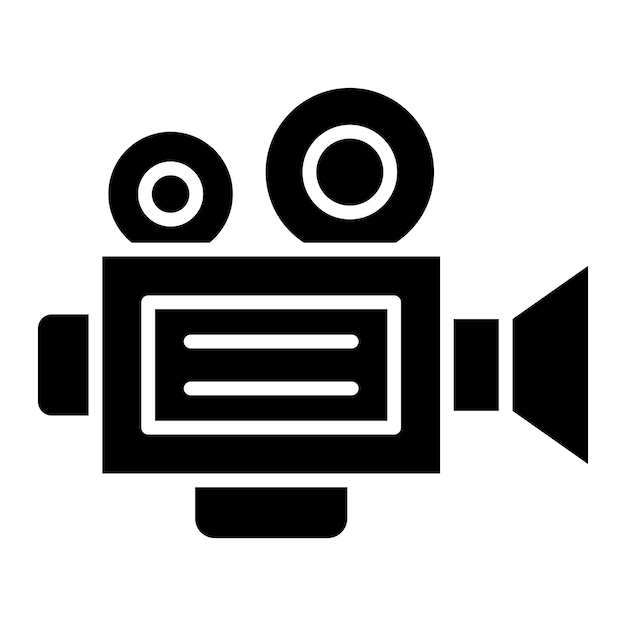 Filmcamera Vector Icon Design Illustratie