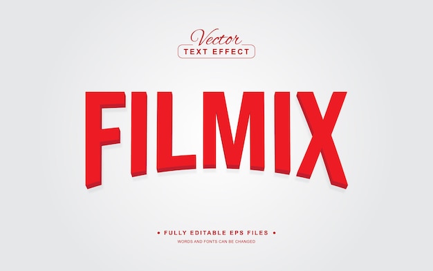 Filmix Editable Text Effect