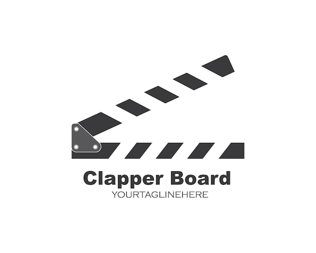 Filmklapper logo pictogram element vectorillustratie