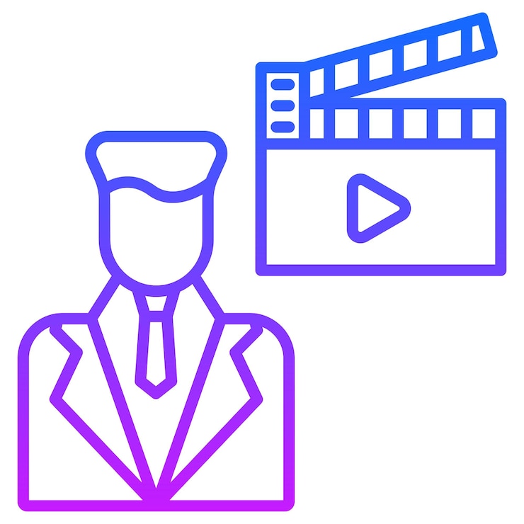 Vector filmregisseur vector illustratie