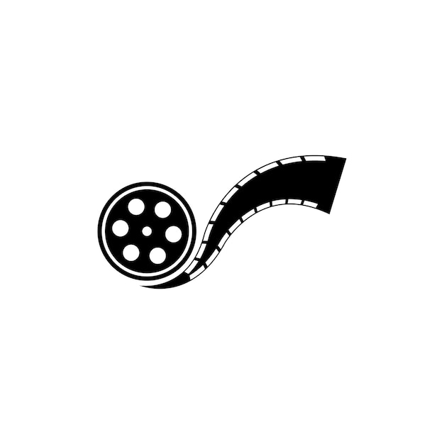 Filmstrip logo template vector illustratie ontwerp