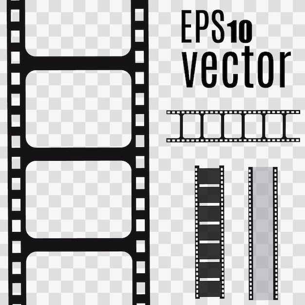 Vector filmstrip. set