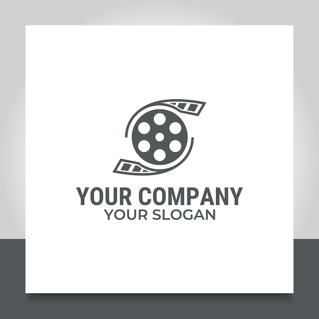 Vector filmstrips logo ontwerp fotografie film cinma