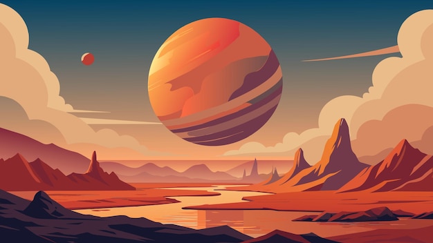 Vector the final illustration showcases an exoplanets temperate climate zone but with a twist the