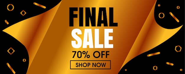 Final sale abstract banner