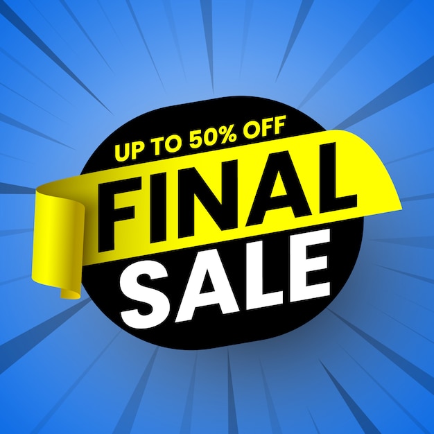 Final sale banner, up to 50% off.