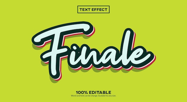 Finale 3d text effect