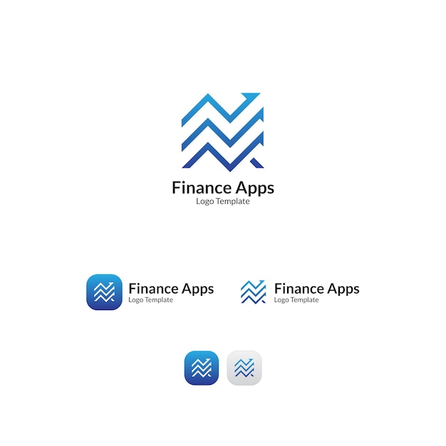 Modello di logo apps finanza