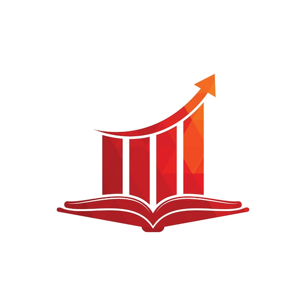 Finance book logo design Business growth education logo design