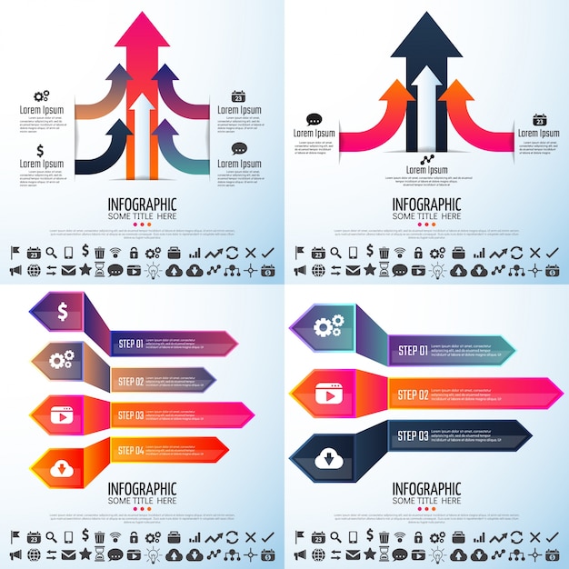 Finanza brochure presentazione template bar infographics