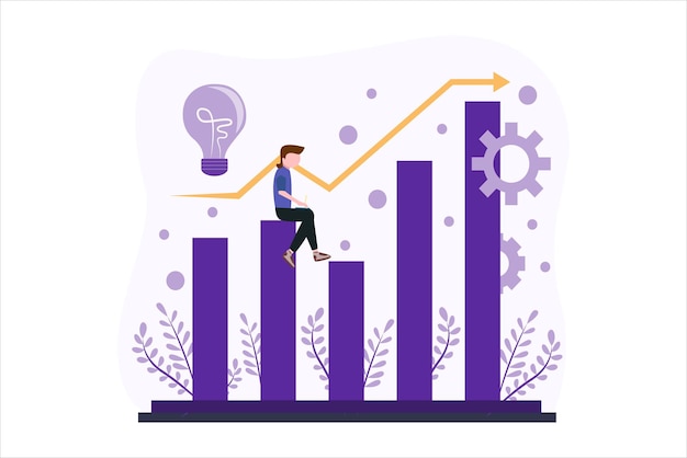 Finance Business Flat Design Illustration