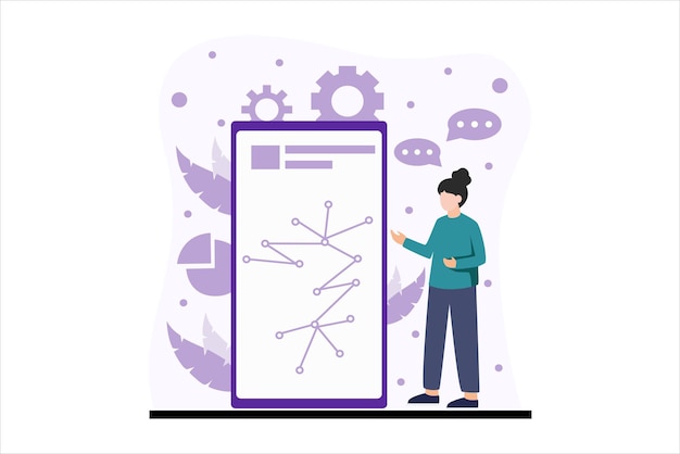 finance business flat design illustration