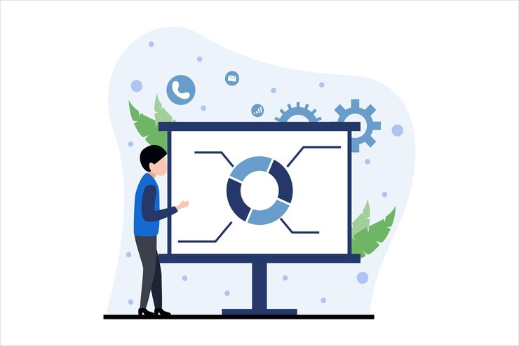 Vector finance business flat design illustration