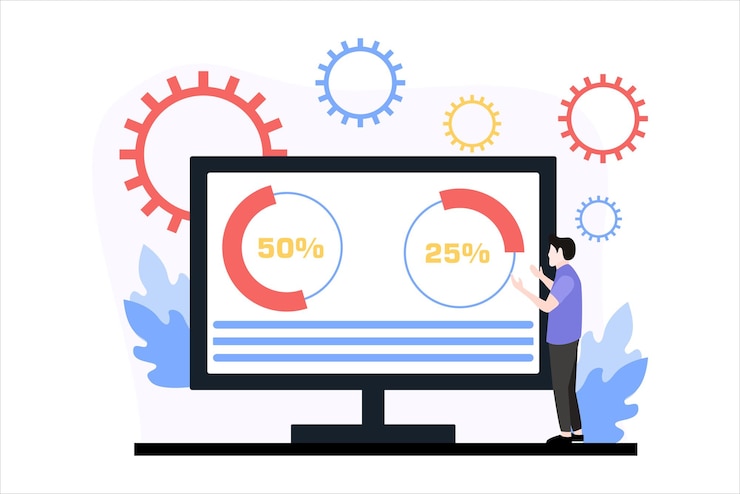 Vector finance business flat design illustration