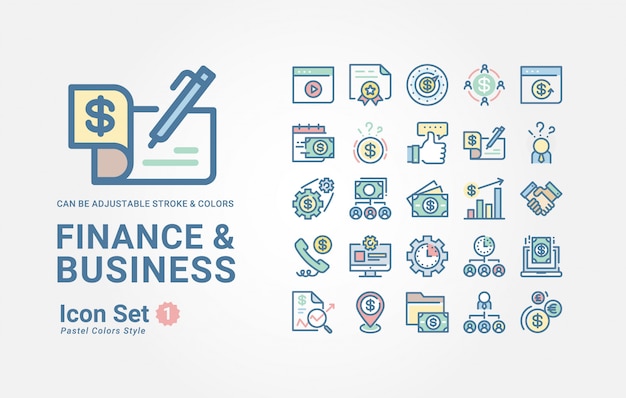 Finance & Business icon collection