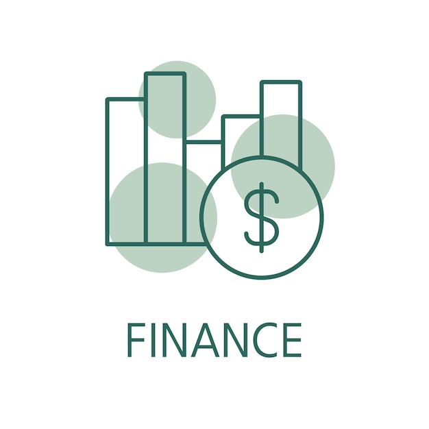 Finance color icon logo style