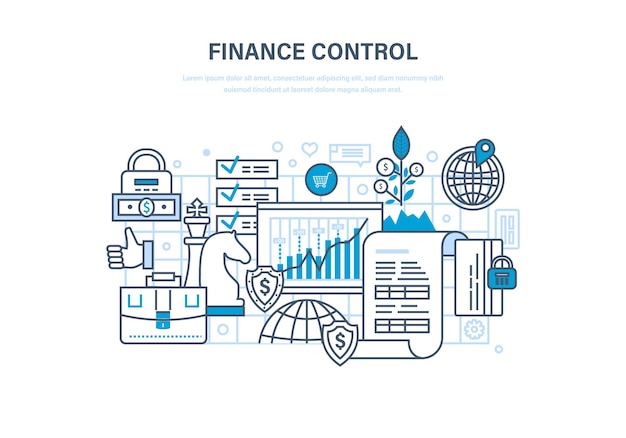 財務管理分析と市場調査預金の拠出と貯蓄