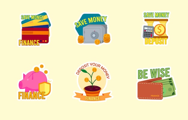 Finance Deposit Coin Sticker
