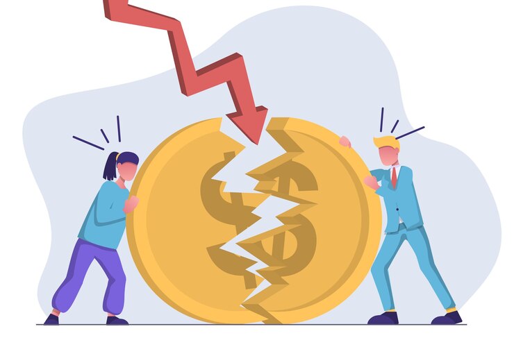 금융 경제 위기 사업가들이 망가진 동전을 고치려고 한다