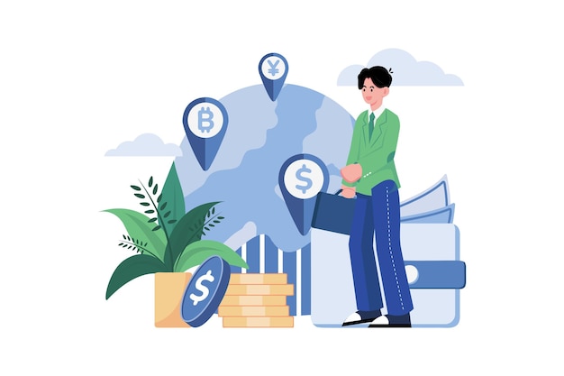 Finance and Economy Illustration concept