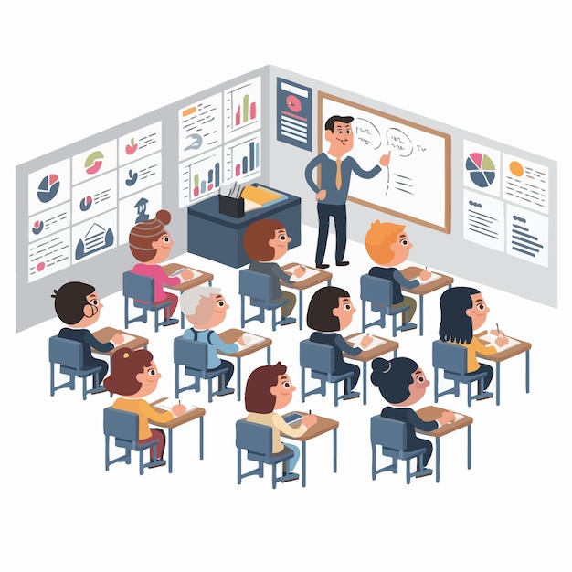 Finance flat vector illustration