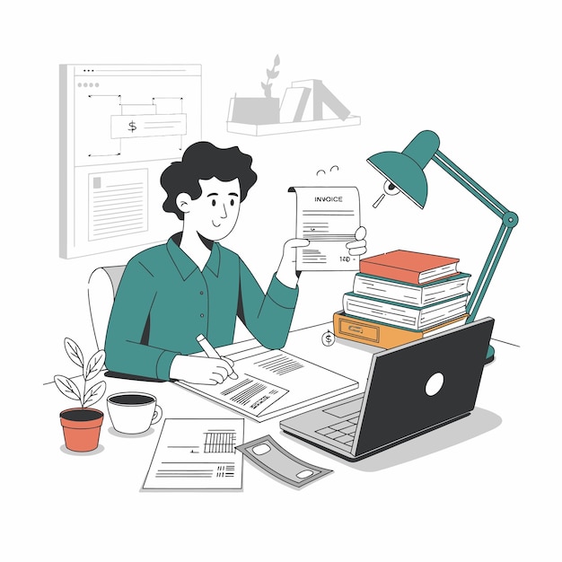 finance flat vector illustration